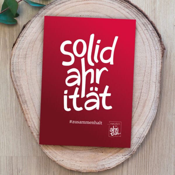 Postkarte - SolidAHRität - Ahrtal