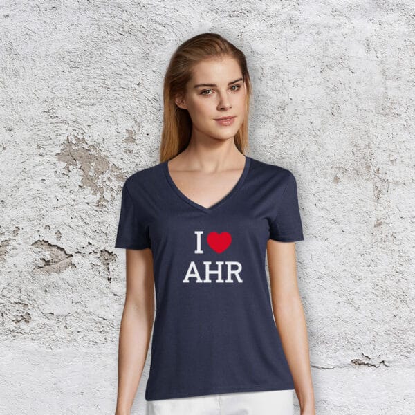T-Shirt I love Ahr Girls - navy