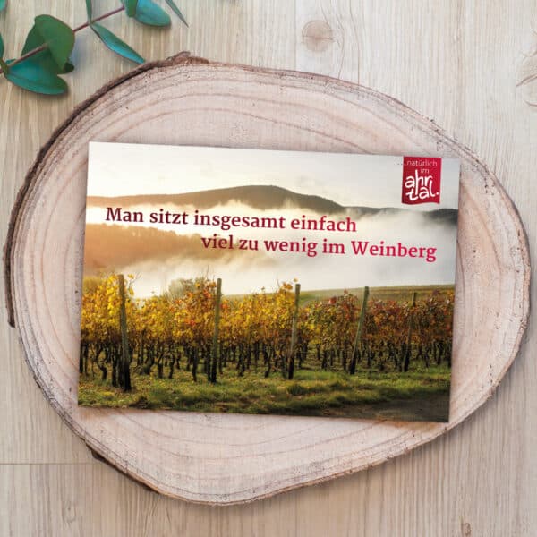 Postkarte Pause Weinberg